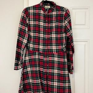 Kiel James Patrick Home For The Holidays Flannel Dress L